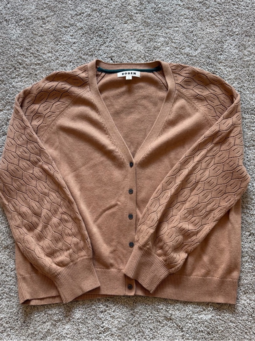 Boden Button-Front V-Neck Cardigan size xl